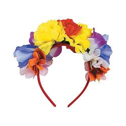 Fun Express - Floral Frida Stirnband für Cinco de Mayo - Bekleidungszubehör - Accessoires - Haarschmuck - Cinco de Mayo - 1 Stück von Fun Express