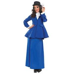 Fun Shack Blaues Nanny Kostüm Damen, Mary Kostüm Erwachsene, Damen Viktorianisches Kindermädchen Kostüm, Mit Viktorianischer Hut Damen, Filmcharaktere Kostüm XL von Fun Shack