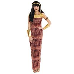 Fun Shack Braun Kostüm Ägypterin Damen, ägyptische Göttin Kostüm, Faschingskostüm Cleopatra Damen, Kostüm Ägypterin, Halloween Cleopatra Kostüm Damen L Größe L von Fun Shack
