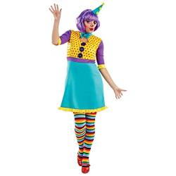 Fun Shack Clown Kostüm Damen, Kostüm Clown Damen, Clownkostüm Damen, Damen Clown Kostüm, Faschingskostüm Clown Damen, Clown Kostüm Erwachsene, Clown Kostüm Damen Fasching L von Fun Shack