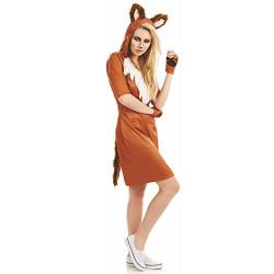 Fun Shack Fuchskostüm für Erwachsene, Faschingskostüme Damen Fuchs, Faschingskostüm Damen Tier, Fox Costume, Fuchs Kostüm Erwachsene, Plüschkostüm Damen - M von Fun Shack