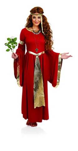 Fun Shack Rotes Mittelalter Kleidung Damen, Mittelalter Kostüm Damen, Mittelalter Kleid Damen, Halloween Kostüm Damen, Renaissance Kleid - Größe L von Fun Shack