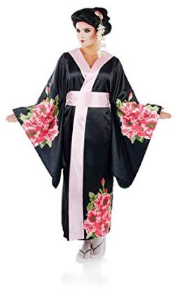 Fun Shack Schwarz Japanischer Kimono Damen, Japanische Kimono Damen, Kimono Damen Japanisch, Geisha Kostüm Damen, Kimono Kostüm Damen, Japanisches Kleid Damen M von Fun Shack