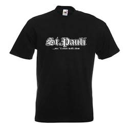 T-Shirt St. Pauli Never Walk Alone schwarzes Herren Städte Fan Shirt Bedruckt Spruch auch Übergrößen S - 12XL (SFU01-06a) 3XL von Fun T-Shirt