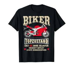 40. Geburtstag Mann Biker Geschenk witzig Motorrad Superbike T-Shirt von FunShirtDealer Geschenke für Motorradfahrer