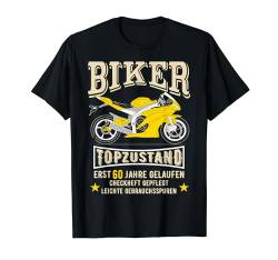 60. Geburtstag Mann Biker Geschenk witzig Motorrad Superbike T-Shirt von FunShirtDealer Geschenke für Motorradfahrer
