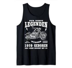 65 Geburtstag Mann Biker Geschenk Motorrad Chopper 1959 Tank Top von FunShirtDealer Geschenke für Motorradfahrer