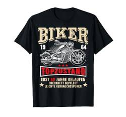 60 Geburtstag Mann Biker Geschenk 1964 Motorrad Chopper T-Shirt von FunShirtDealer für Biker