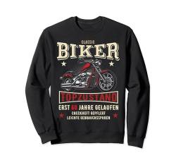 60 Geburtstag Mann Biker Geschenk Motorrad Chopper rot Sweatshirt von FunShirtDealer für Biker