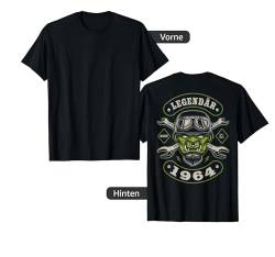 60 Geburtstag Mann Biker Geschenk Motorrad Legendär 1964 T-Shirt von FunShirtDealer für Biker