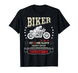 60. Geburtstag Mann Geschenk lustig Biker Motorrad T-Shirt von FunShirtDealer für Biker