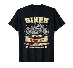 Herren 60. Geburtstag Mann Biker Motorrad Legenden Geschenkidee T-Shirt von FunShirtDealer für Biker