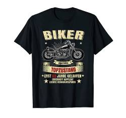 Herren 62. Geburtstag Mann Biker Motorrad Legenden Geschenkidee T-Shirt von FunShirtDealer für Biker