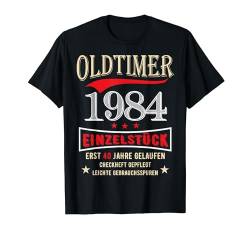 40 Jahre Oldtimer 1984 Einzelstück 40. Geburtstag Mann T-Shirt von FunShirtDealer