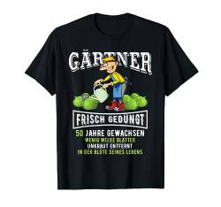 50. Geburtstag Mann Geschenkidee lustig Gärtner 50 Jahre T-Shirt von FunShirtDealer