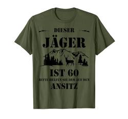 60 Geburtstag Mann Geschenk lustig Jäger Legende Jagd T-Shirt von FunShirtDealer