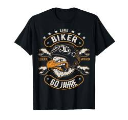 60 Geburtstag Mann Geschenkidee Biker Motorrad Chopper Adler T-Shirt von FunShirtDealer