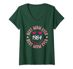 Damen 40 Geburtstag Mama Geschenk lustig 1984 Prinzessin 40 Jahre T-Shirt mit V-Ausschnitt von FunShirtDealer