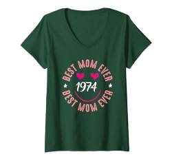 Damen 50 Geburtstag Mama Geschenk lustig 1974 Prinzessin 50 Jahre T-Shirt mit V-Ausschnitt von FunShirtDealer