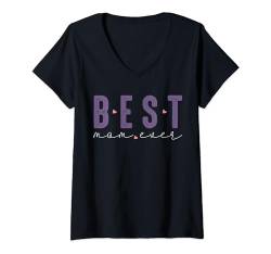 Damen Lustiger Mama Spruch | Best Mom ever | Muttertag T-Shirt mit V-Ausschnitt von FunShirtDealer