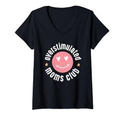 Damen Lustiger Mama Spruch Für die übermotivierte Helicopter Mami T-Shirt mit V-Ausschnitt von FunShirtDealer
