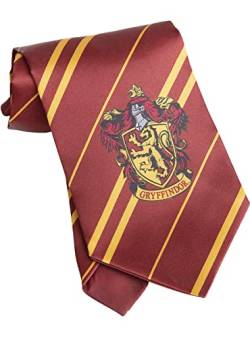 Funidelia | Harry Potter Gryffindor Krawatte für Herren und Damen Hogwarts, Zauberer, Film und Serien - Zubehör für Erwachsene, Zubehör für Kostüm - Granatfarben von Funidelia