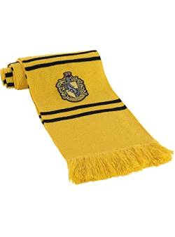 Funidelia | Hufflepuff Harry Potter Schal (Offizielle Replik) für Männer & Frauen Lustige Geschenke für Erwachsene an Weihnachten, Geburtstag und anderen Anlässen - Gelb von Funidelia