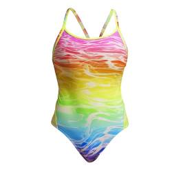 Funkita Lake Acid Badeanzug Damen chlorbeständig und schnelltrocknend, Größe:38 von Funkita