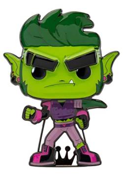 Loungefly Funko POP! Large Enamel Enamel Pin DC: TEEN TITANS - Beast Boy - BEASTBOY - Teen Titans Go! Emaille-Nadeln - Niedliche Brosche Zum Sammeln - Für Rucksäcke & Taschen - Geschenkidee - TV Fans von Funko