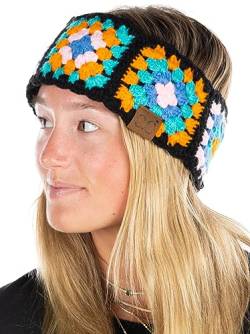 Funky Junque Erwachsene Mehrfarbig Häkeln Headwrap - Schwarz von Funky Junque