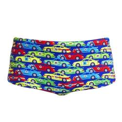 Funky Trunks Badehose Jungen | Kinder Car Stacker schnelltrocknend und chlorresistent, Kinder Größen:140 von Funky Trunks