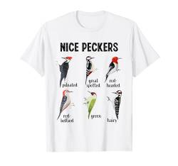 Lustiger Specht Nice Peckers Vogelbeobachtung T-Shirt von Funny Bird Watching Gifts for Men and Women