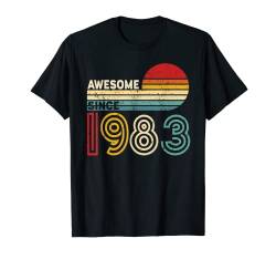 40. Geburtstag 40 Jahre - Awesome Since 1983 T-Shirt von Funny Birthday Designs