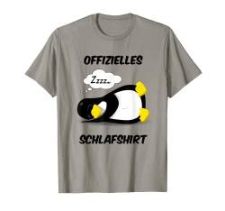 Pinguin Nachtwäsche Schlafanzug Pyjama Nachthemd Geschenk T-Shirt von Funny Cartoon Schlaf Outfit Pyjama Oberteil