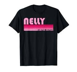 Nelly Name, personalisierbar, Retro, Vintage, 80er, 90er Jahre Geburtstag T-Shirt von Funny Christmas Women Girl Mother Mom Custom Gifts