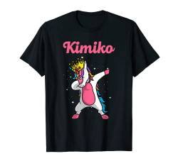 KIMIKO Name Personalisierte Geburtstag Dabbing Unicorn Queen T-Shirt von Funny Custom Christmas Girl Mother Women Mom Gifts