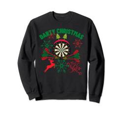 Darty Christmas Ugly Sweater Design für Dartspieler und Fans Sweatshirt von Funny Darts Player Apparel Tees