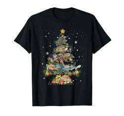 Lustige Schildkröten Weihnachtsbaum liebt Schildkröten Weihnachten T-Shirt von Funny Dog Animal Christmas Tree Dog Lover Tee Gift