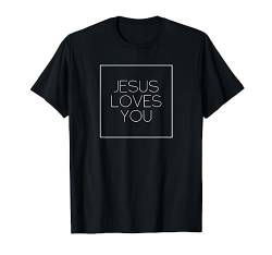 Jesus liebt dich T-Shirt von Funny Dog Cool Cat Statement Quotes 4 Men & Women