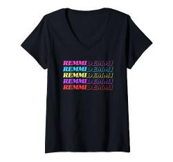 Remmi Demmi (Lustige Party Statement) T-Shirt mit V-Ausschnitt von Funny Dog Cool Cat Statement Quotes 4 Men & Women