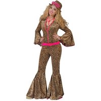 Funny Fashion Kostüm Jumpsuit Panter Wild Katzen Kostüm Damen - Tolles Damenkostüm in Wildkatzenoptik von Funny Fashion