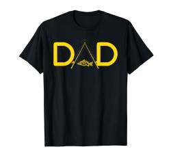 Papa Fishing Lustiger Fischer Papa Fischliebhaber Vatertag T-Shirt von Funny Fishing Shirts Men Women Kids Fish Gifts