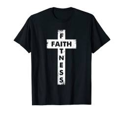 Faith And Fitness Holy Cross Christian Gewichtheber Gym T-Shirt von Funny Fitness Workout Gym Clothing & Gifts