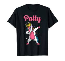 PATTY Geschenk Name personalisiert Geburtstag Dabbing Einhorn Queen T-Shirt von Funny Girl Mother Women Mom Custom Christmas Style