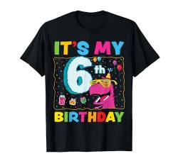 It's My 6th Birthday Happy 6 Six Year T-Rex Dinosaurier lustig T-Shirt von Funny Girls Boys T Rex Outfit For Birthday Toddler