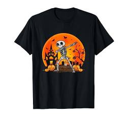 Dabbing Skelett Halloween Kostüm Lustig Halloween Spruch T-Shirt von Funny Halloween Costumes