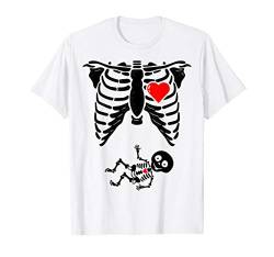 Skeleton Pregnancy Shirt Baby X-Ray Halloween Pregnant T-Shirt von Funny Halloween Xray Pregnancy Shirt by T&T