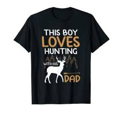 Lustiger Pfeil Jagd Grafik Vater und Sohn Hirsch Jäger T-Shirt von Funny Hunting Lover Gifts & Hunter Outfits