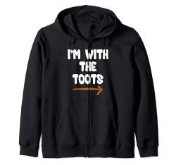 I'm With The Toots Lustiger Spitzname für Kinder Jungen Mädchen Kapuzenjacke von Funny Matching Halloween Thanksgiving Gift Ideas