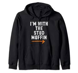 Ich bin bei The Stud Muffin, Spitzname für Freund und Freundin Kapuzenjacke von Funny Matching Halloween Thanksgiving Gift Ideas